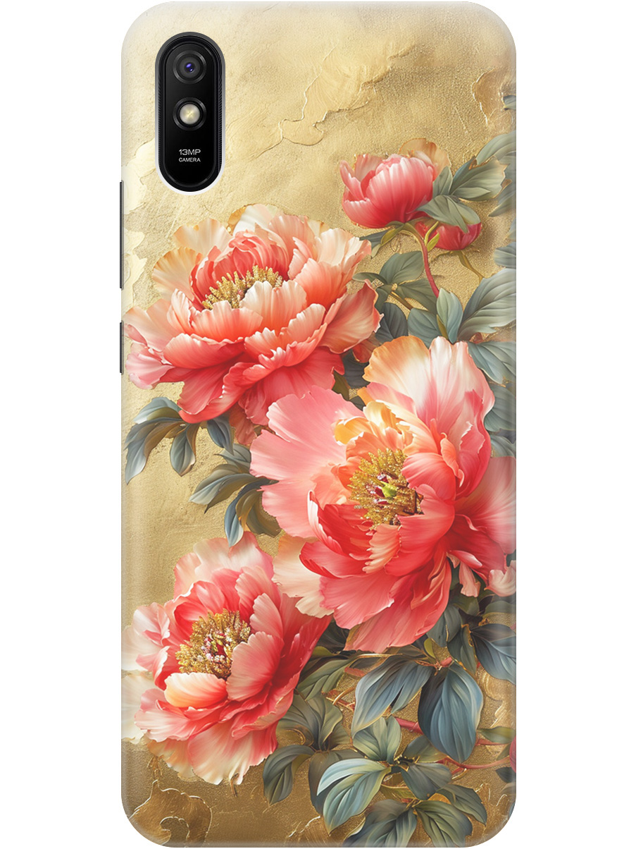 Силиконовый чехол на Xiaomi Redmi 9A с принтом "Винтажные пионы", Прозрачный;зеленый;золотистый;красный, 723276923
Силиконовый чехол на Xiaomi Redmi 9A с принтом "Винтажные пионы", Прозрачный;зеленый;золотистый;красный, 723276923
