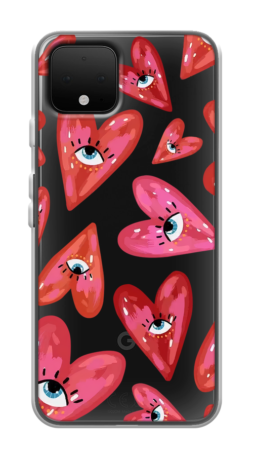 Чехол на Google Pixel 4 "Сердечки с глазами", Коричневый;красный;розовый, 270250-1
Чехол на Google Pixel 4 "Сердечки с глазами", Коричневый;красный;розовый, 270250-1