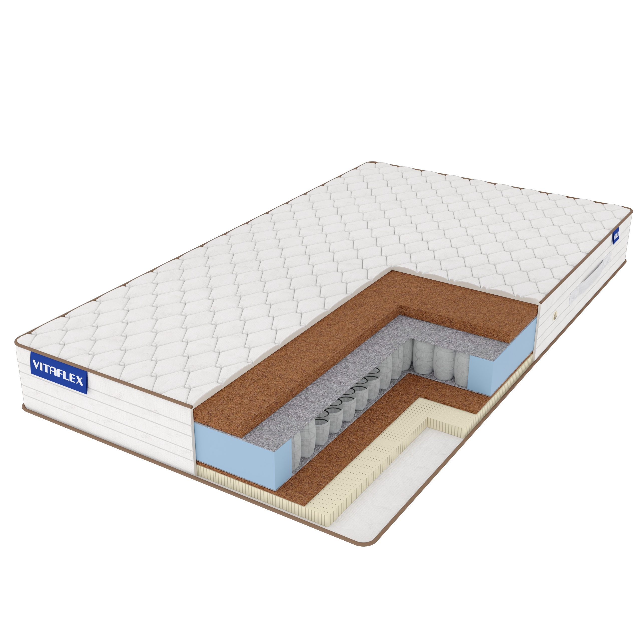 Матрас Vitaflex Nature Hard S500 70х180, Бежевый;белый;серый;серебристый, Hard S500
Матрас Vitaflex Nature Hard S500 70х180, Бежевый;белый;серый;серебристый, Hard S500