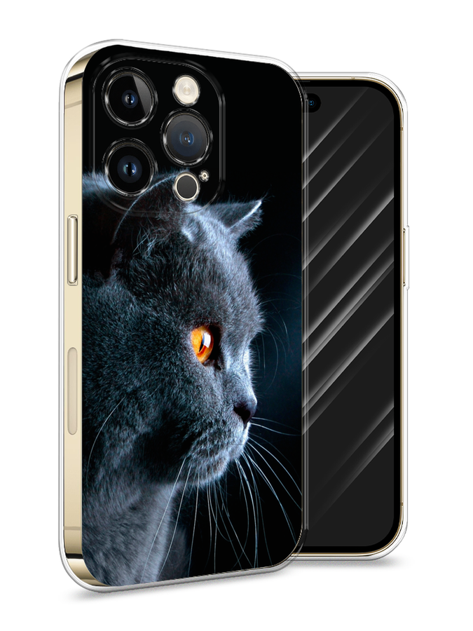 Силиконовый чехол Awog "Благородный кот британец" для Apple iPhone 14 Pro, Черный, 15250-2
Силиконовый чехол Awog "Благородный кот британец" для Apple iPhone 14 Pro, Черный, 15250-2