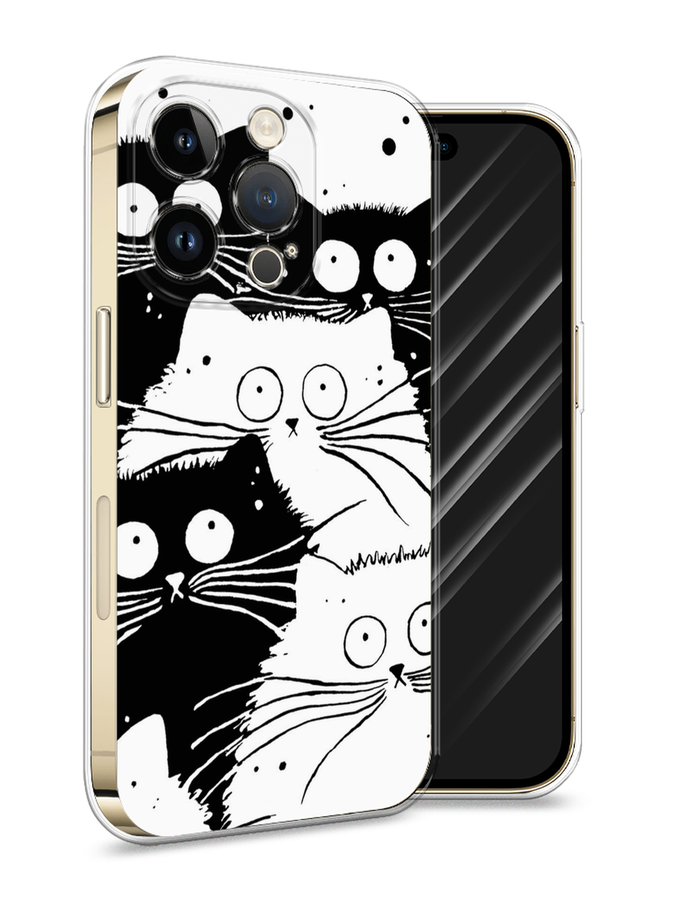 Силиконовый чехол Awog "Коты черно-белые" для Apple iPhone 14 Pro, Черный;белый, 15250-2
Силиконовый чехол Awog "Коты черно-белые" для Apple iPhone 14 Pro, Черный;белый, 15250-2