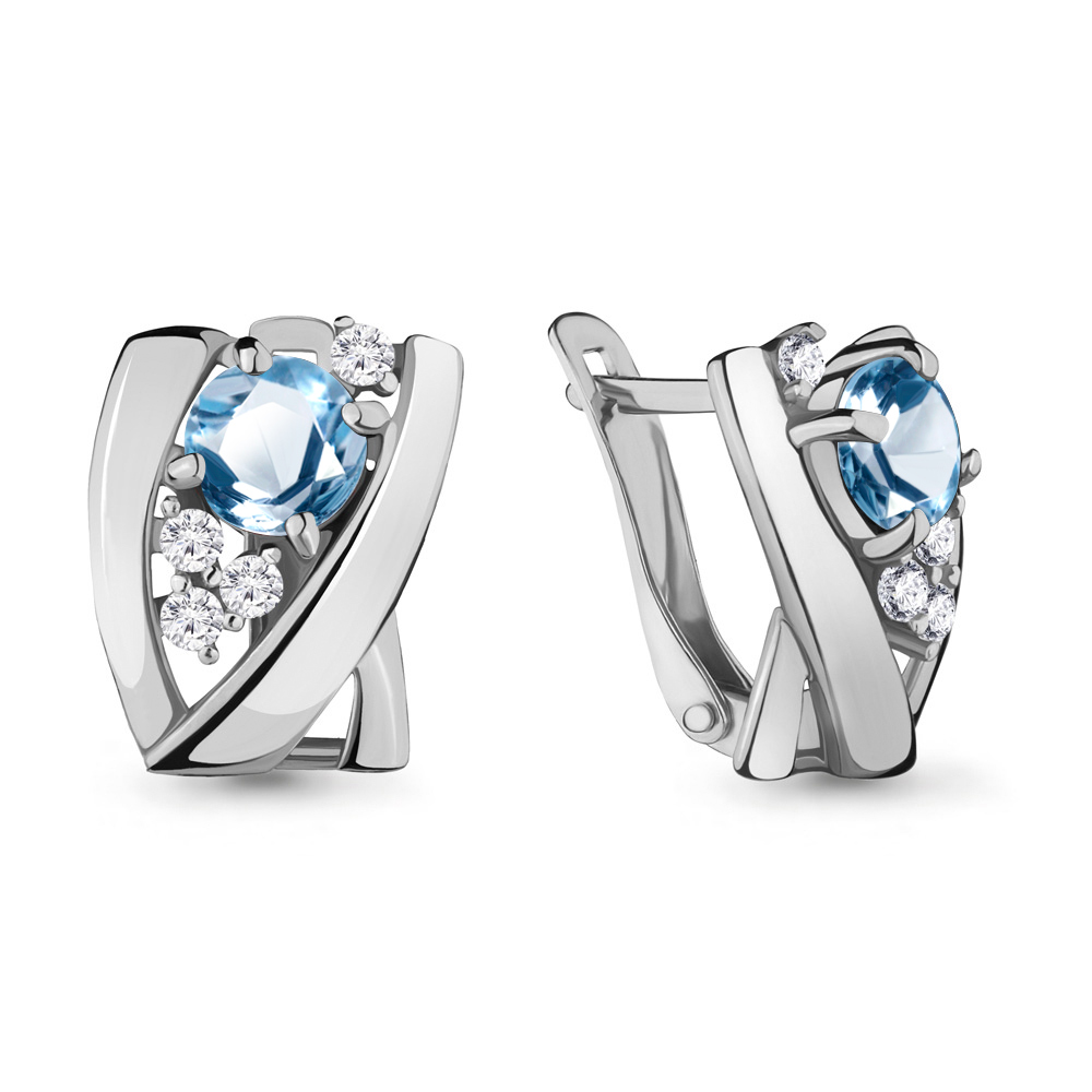 Серьги из серебра с топазом\фианитом Aquamarine Aquamarine 4482205А_925_р, 4482205А_925_р
Серьги из серебра с топазом\фианитом Aquamarine Aquamarine 4482205А_925_р, 4482205А_925_р