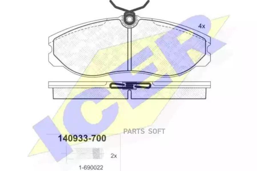 Колодки Дисковые П. Ford Maverick, Nissan Serena/Terrano 1.6-3.0i/D 92> Icer ар 140933-700
Колодки Дисковые П. Ford Maverick, Nissan Serena/Terrano 1.6-3.0i/D 92> Icer ар 140933-700