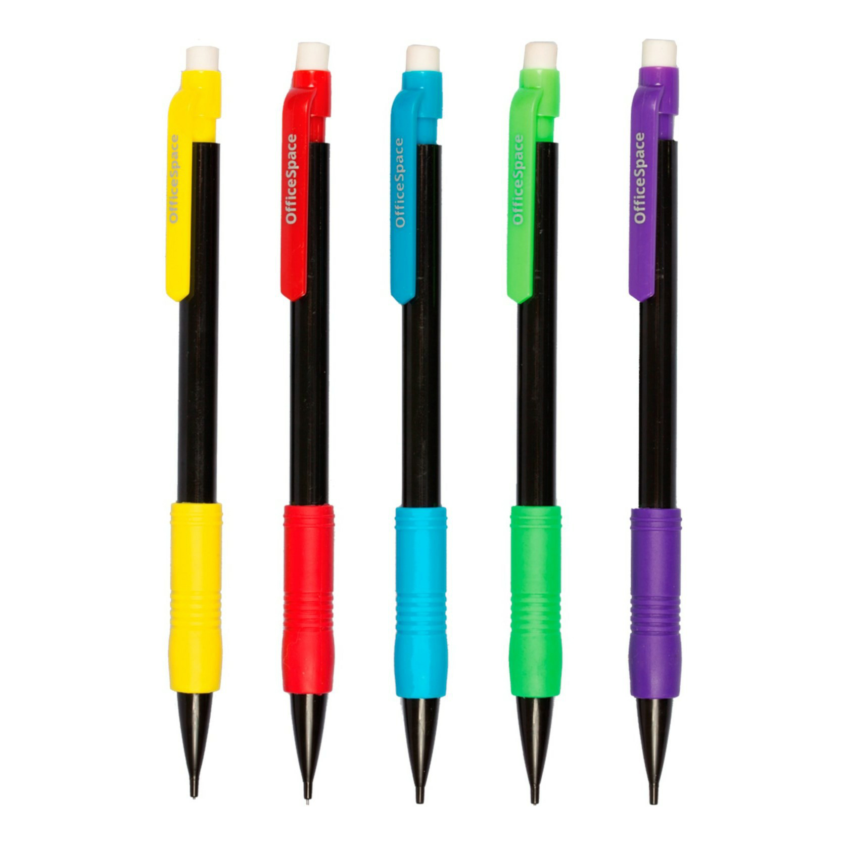 Карандаш механический чернографитный OfficeSpace HB 0,5 мм с ластиком 3 шт в ассортименте, Черный
Карандаш механический чернографитный OfficeSpace HB 0,5 мм с ластиком 3 шт в ассортименте, Черный