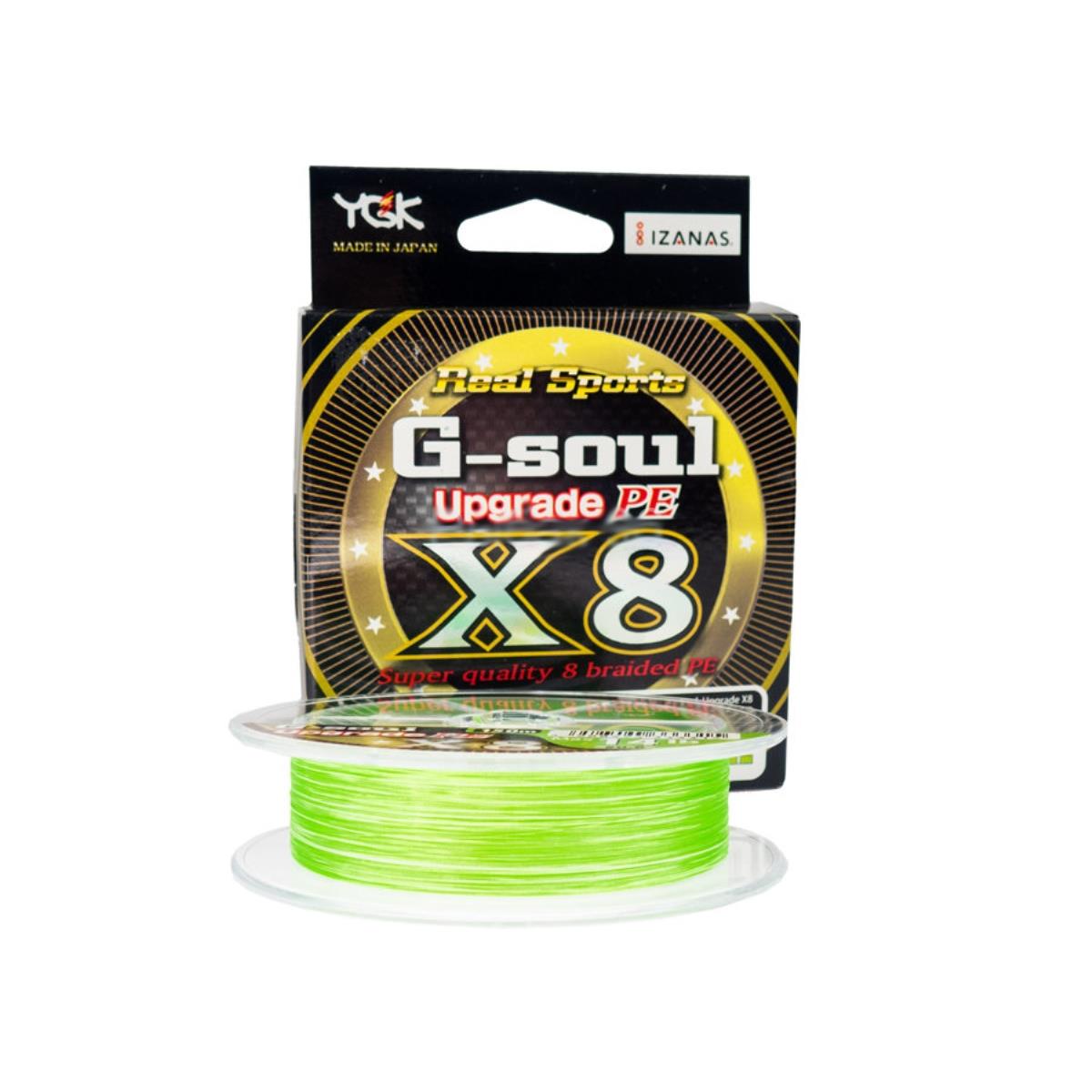 фото Леска плетеная ygk g-soul upgrade x8 0,128 мм, 200 м, 6,4 кг