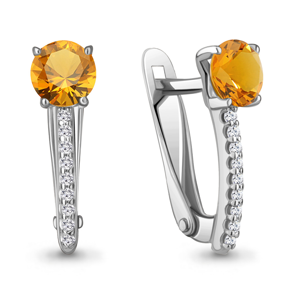 Серьги из серебра с цитрином\фианитом Aquamarine Aquamarine 4406206А_925_р, 4406206А_925_р
Серьги из серебра с цитрином\фианитом Aquamarine Aquamarine 4406206А_925_р, 4406206А_925_р
