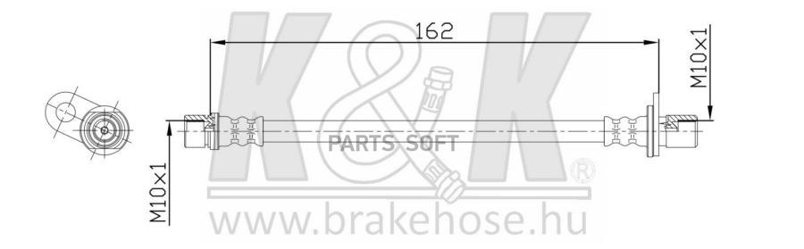 Шланг тормозной задн лев TOYOTA: Auris 1.4 D-4D, 1.4 VVTi, 1.6 VVTi 03.07- K&K FT0957, FT0957
Шланг тормозной задн лев TOYOTA: Auris 1.4 D-4D, 1.4 VVTi, 1.6 VVTi 03.07- K&K FT0957, FT0957