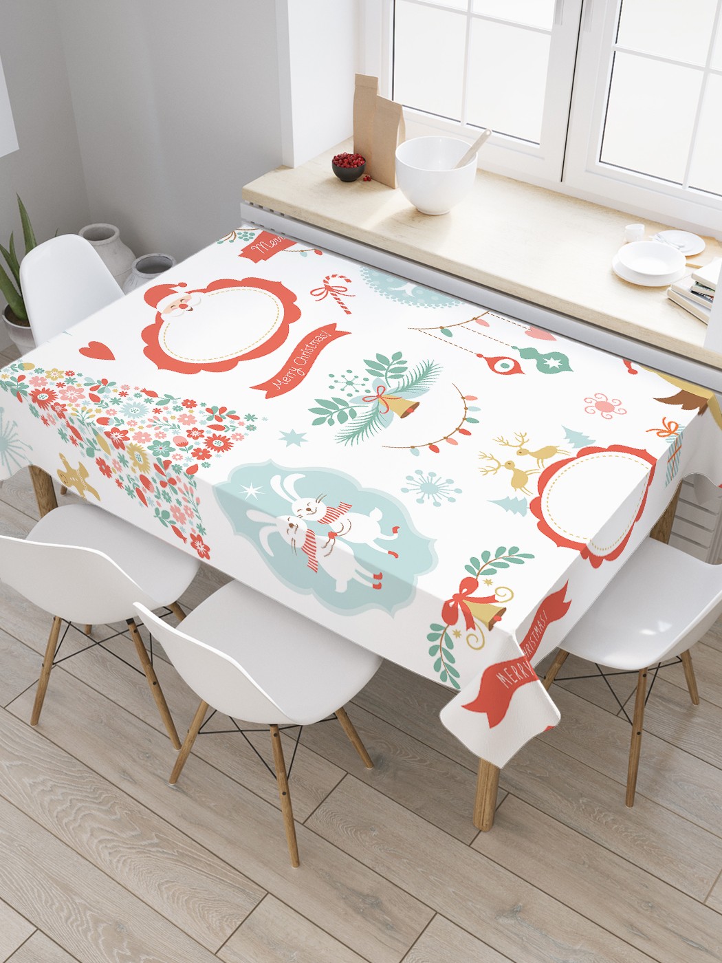 Скатерть прямоугольная JoyArty "Праздник Рождества" из сатена, 180x145 см, Белый, Праздник Рождества
Скатерть прямоугольная JoyArty "Праздник Рождества" из сатена, 180x145 см, Белый, Праздник Рождества