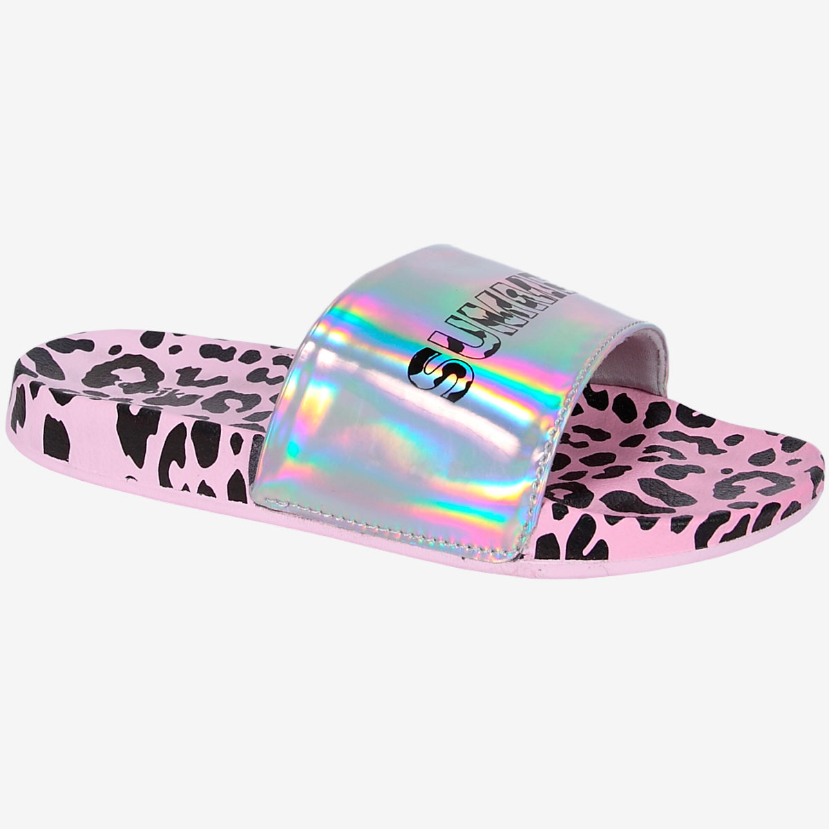 фото Шлепанцы детские kapika 83148 цв.серебро-розовый р.30 ru