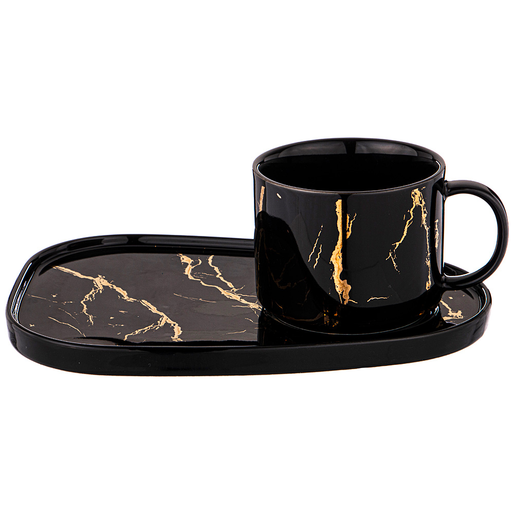 Чайная пара Lefard Fantasy 220 мл Черная, 5019540 
Чайная пара Lefard Fantasy 220 мл Черная, 5019540