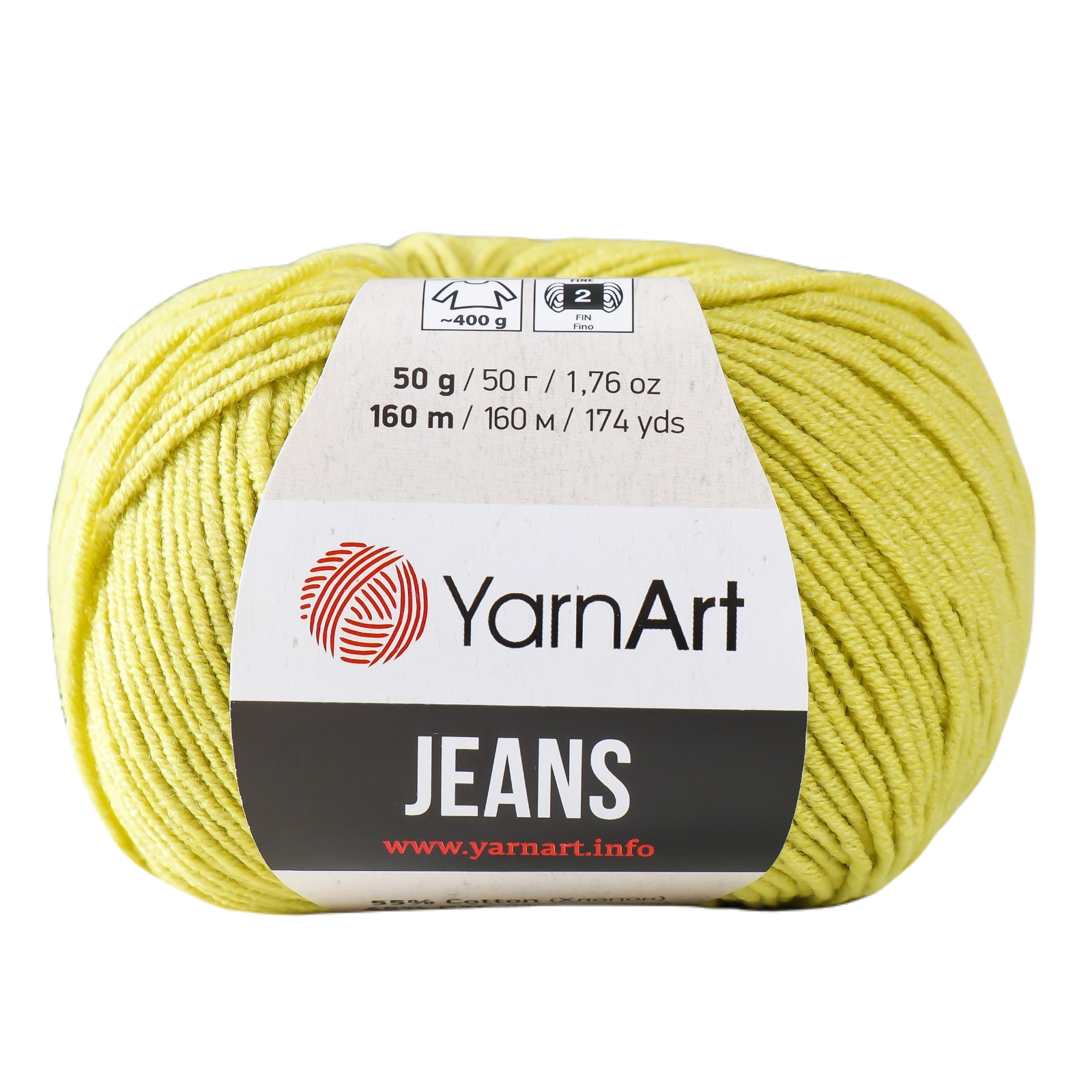 Пряжа "Jeans" 55% хлопок, 45% акрил 160м/50гр (29 яр. салат), Зеленый, Пряжа для вязания "Jeans"
Пряжа "Jeans" 55% хлопок, 45% акрил 160м/50гр (29 яр. салат), Зеленый, Пряжа для вязания "Jeans"