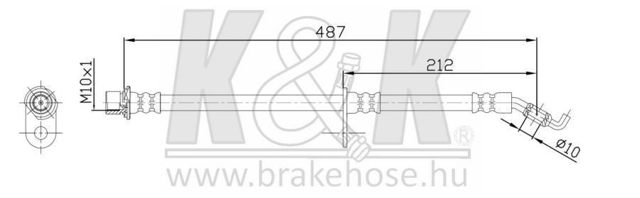 K&K FT0769 Шланг тормозной K&K FT0769 TOYOTA RX300, HARRIER #CU35, KLUGER #CU25 03- Задн.
K&K FT0769 Шланг тормозной K&K FT0769 TOYOTA RX300, HARRIER #CU35, KLUGER #CU25 03- Задн.
