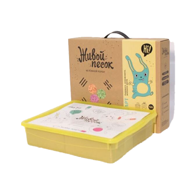 Набор для творчества Живой Песок Стандарт с песочницей и игрушками 1000г Розовый 
Набор для творчества Живой Песок Стандарт с песочницей и игрушками 1000г Розовый