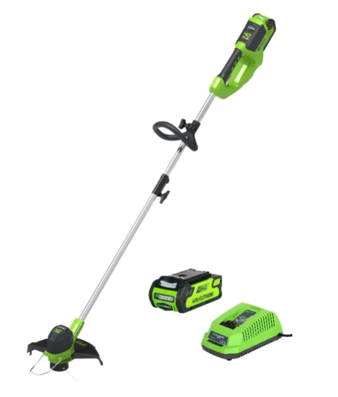 Аккумуляторный садовый триммер Greenworks G40LTK6 2101507UF 40 В АКБ и ЗУ в комплекте, G40LTK6
Аккумуляторный садовый триммер Greenworks G40LTK6 2101507UF 40 В АКБ и ЗУ в комплекте, G40LTK6