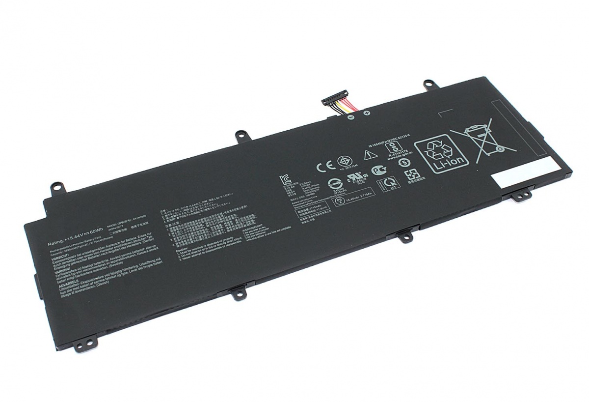Аккумуляторная батарея C41N1828 для ноутбука Asus ROG Zephyrus S GX531 Series, p/n: 0B200-
Аккумуляторная батарея C41N1828 для ноутбука Asus ROG Zephyrus S GX531 Series, p/n: 0B200-