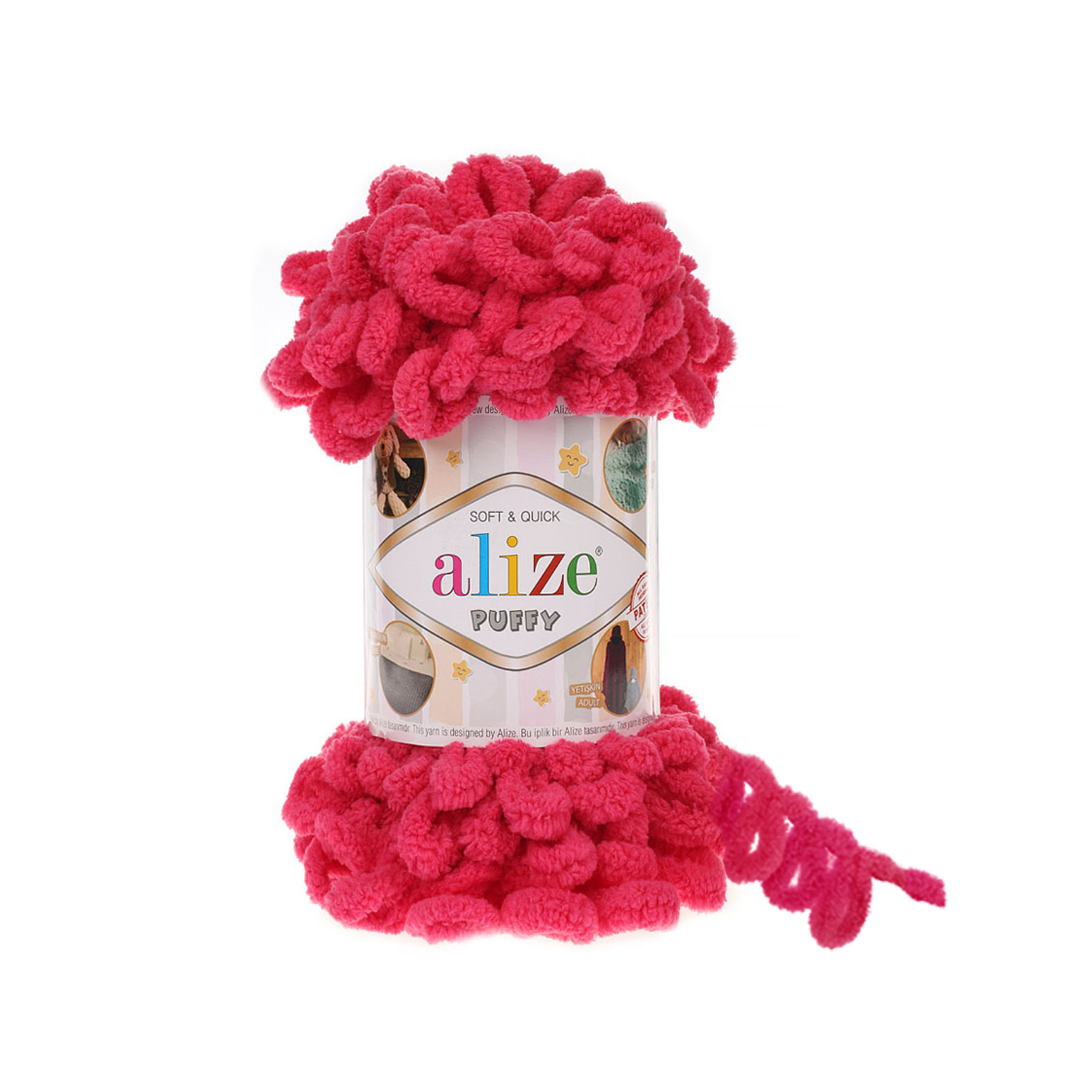 Пряжа Alize Puffy 100% микрополиэстер 9 м/100 гр 149 Темная фуксия, 5 мотков, Розовый, Puffy NL01
Пряжа Alize Puffy 100% микрополиэстер 9 м/100 гр 149 Темная фуксия, 5 мотков, Розовый, Puffy NL01