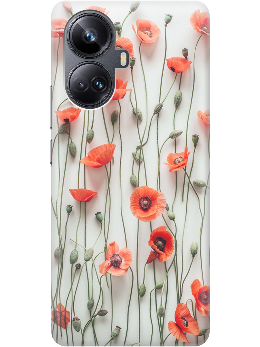 Силиконовый чехол на Realme 10 Pro+ с рисунком "Маки на белой стене", Белый;красный, 20000326
Силиконовый чехол на Realme 10 Pro+ с рисунком "Маки на белой стене", Белый;красный, 20000326