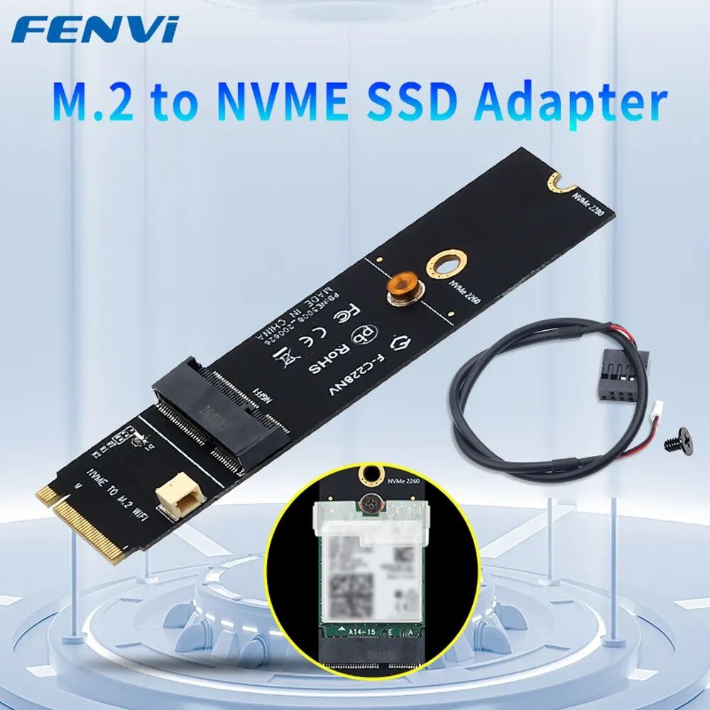 Приемник Wi-Fi NoBrand M.2 802.11n; 802.11ax; 802.11a; 802.11g; 802.11ac, Зеленый;белый
Приемник Wi-Fi NoBrand M.2 802.11n; 802.11ax; 802.11a; 802.11g; 802.11ac, Зеленый;белый