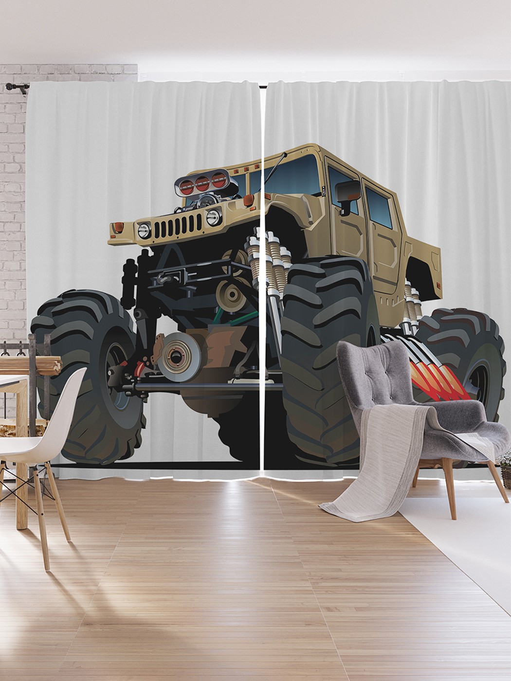 Шторы под лён JoyArty "Бешеный хаммер", серия Oxford DeLux, 340х265 см, Бешеный хаммер
Шторы под лён JoyArty "Бешеный хаммер", серия Oxford DeLux, 340х265 см, Бешеный хаммер