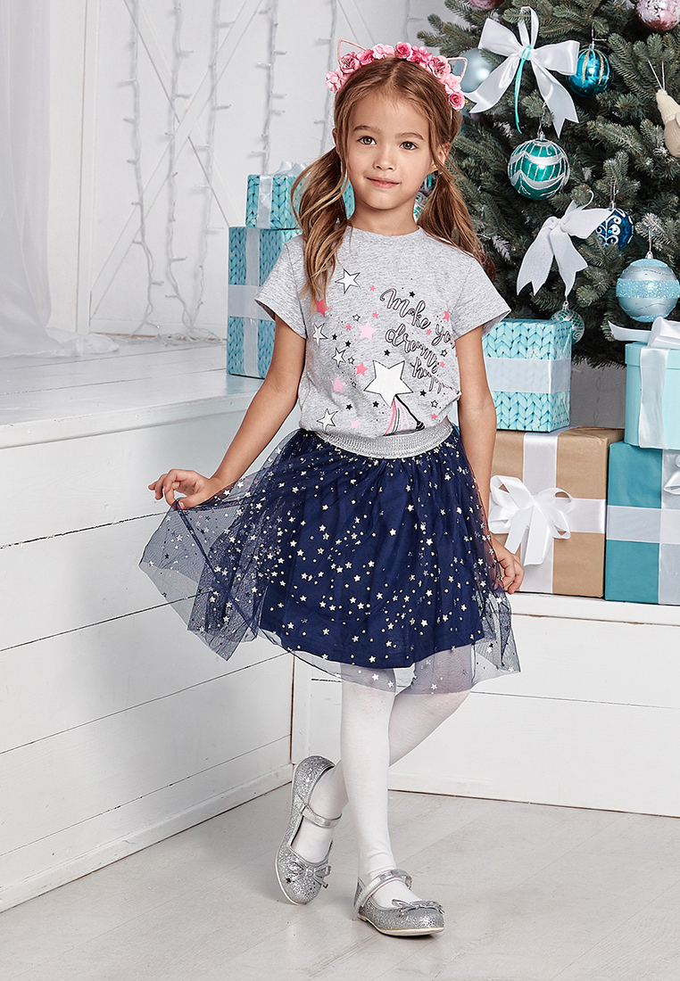 фото Юбка детская max&jessi aw19c46303921 синий р.122