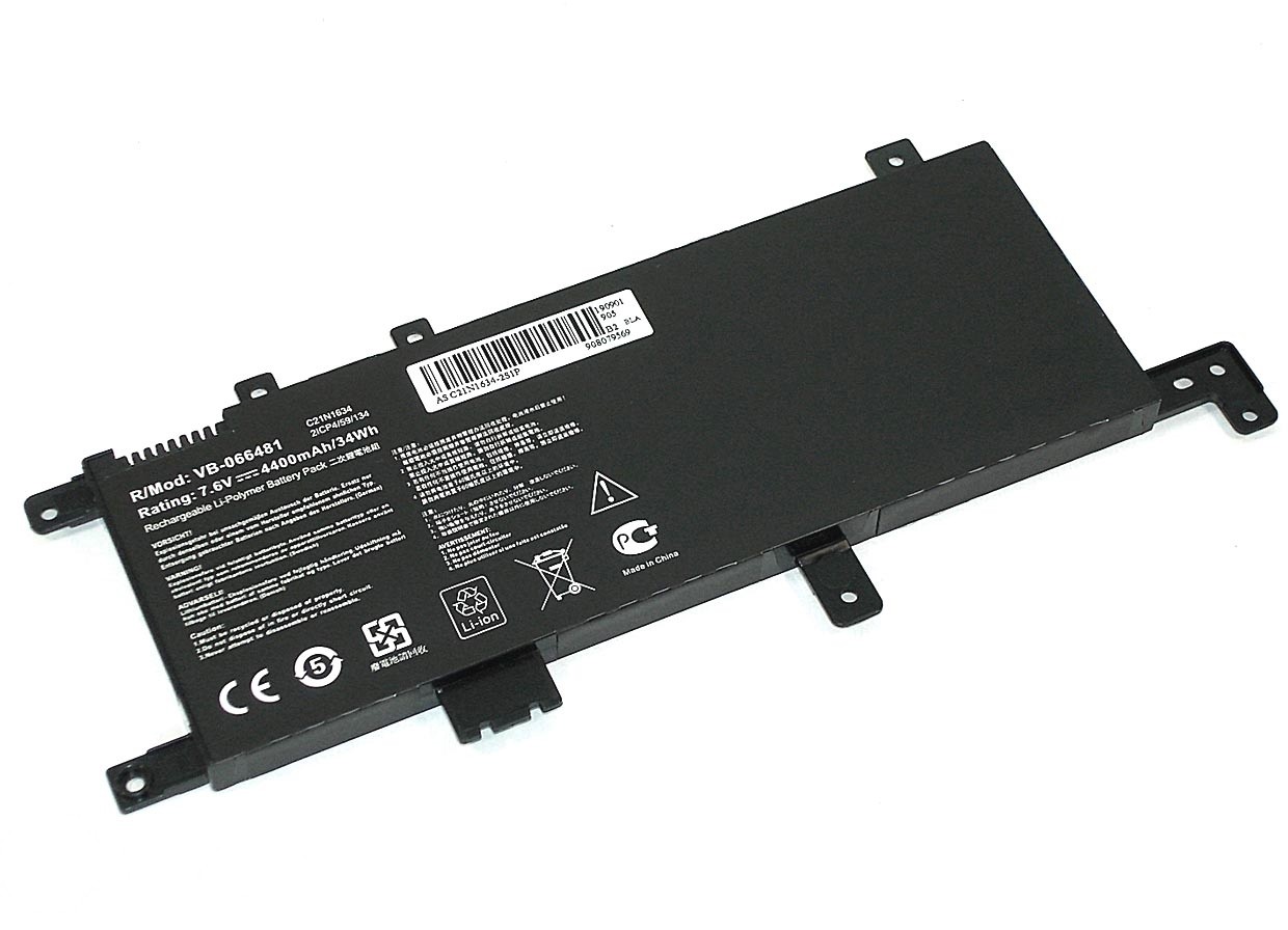 Аккумуляторная батарея C21N1634 для ноутбука Asus VivoBook 15 X542 Series, p/n: 0B200-0255
Аккумуляторная батарея C21N1634 для ноутбука Asus VivoBook 15 X542 Series, p/n: 0B200-0255
