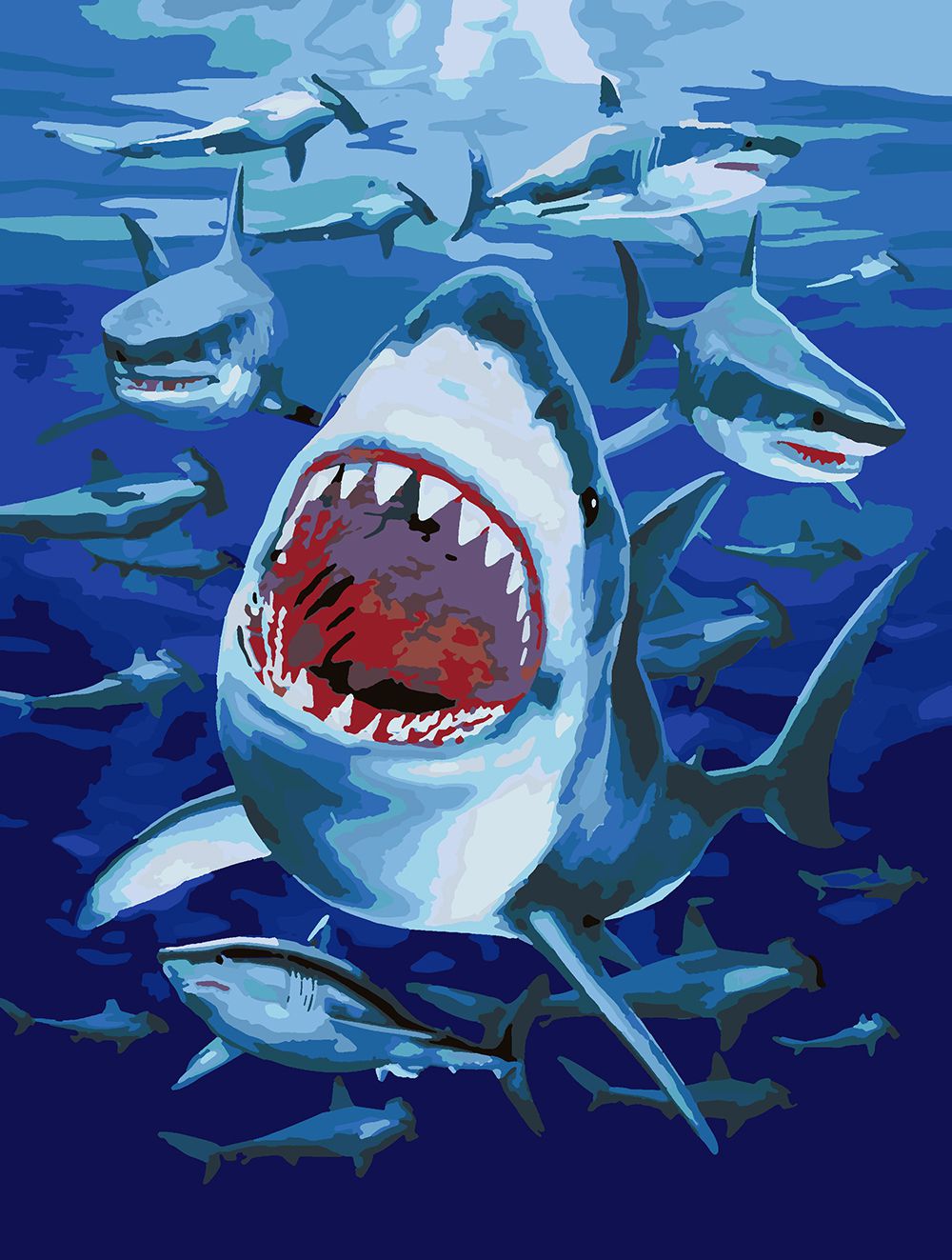 Картина по номерам Красиво Красим Белая акула, 70 х 100 см, Белая акула
Картина по номерам Красиво Красим Белая акула, 70 х 100 см, Белая акула