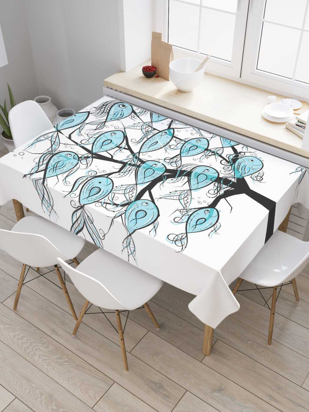 Скатерть прямоугольная JoyArty "Рыбное дерево" из сатена, 120x145 см, Голубой, Рыбное дерево
Скатерть прямоугольная JoyArty "Рыбное дерево" из сатена, 120x145 см, Голубой, Рыбное дерево