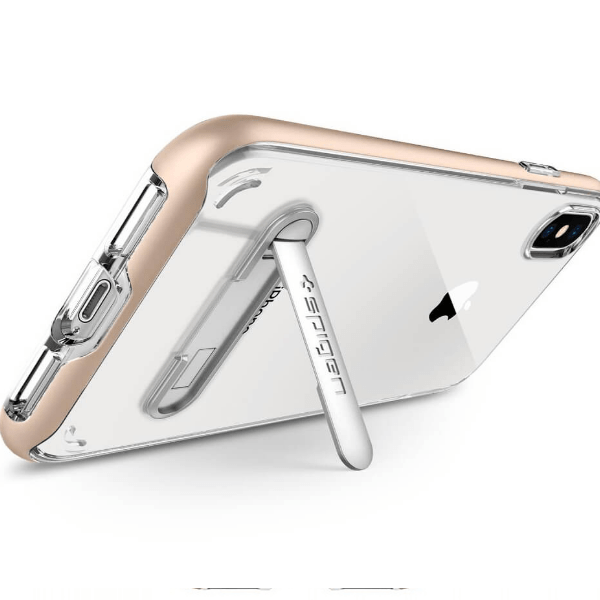 Чехол для iPhone XS Max Spigen с подставкой, прозрачный с бежевыми краями, Чехол iPhone XS Max Spigen с подставкой, прозрачный с бежевыми краями
Чехол для iPhone XS Max Spigen с подставкой, прозрачный с бежевыми краями, Чехол iPhone XS Max Spigen с подставкой, прозрачный с бежевыми краями
