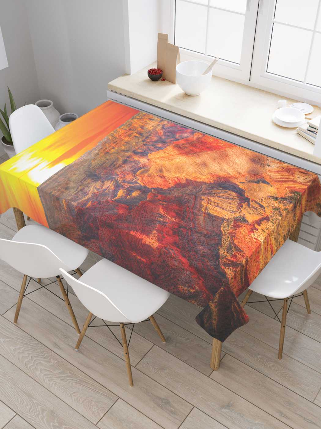 Скатерть прямоугольная JoyArty "Закат в каньоне" из сатена, 120x145 см, Желтый, Закат в каньоне
Скатерть прямоугольная JoyArty "Закат в каньоне" из сатена, 120x145 см, Желтый, Закат в каньоне