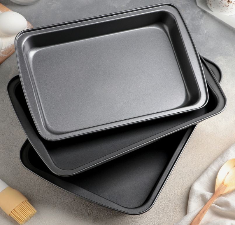 Набор противней ДОЛЯНА Набор противней Доляна Жаклин, 3 шт 34х24 см, 31,5х22 см, 30х20 см,
Набор противней ДОЛЯНА Набор противней Доляна Жаклин, 3 шт 34х24 см, 31,5х22 см, 30х20 см,