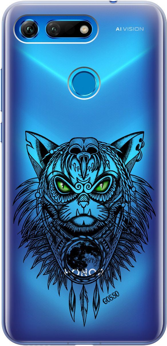 Силиконовый чехол на Honor View 20 (V20) с принтом "Shaman Cat" прозрачный, Прозрачный;черный, 667
Силиконовый чехол на Honor View 20 (V20) с принтом "Shaman Cat" прозрачный, Прозрачный;черный, 667