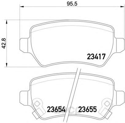 Колодки тормозные дисковые задн CHEVROLET: ZAFIRA 01-, OPEL: ASTRA G хечбэк 98-05, ASTRA
Колодки тормозные дисковые задн CHEVROLET: ZAFIRA 01-, OPEL: ASTRA G хечбэк 98-05, ASTRA
