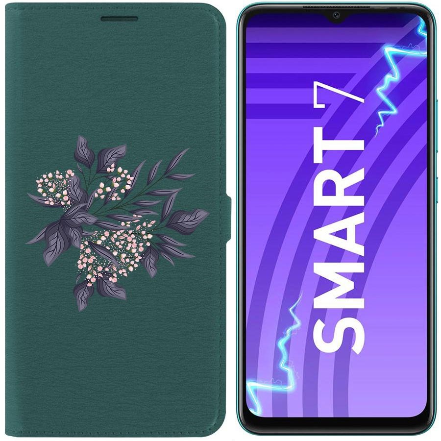 Чехол-книжка Krutoff Eco Book для Infinix Smart 7 Розовые бутоны (зелёный опал), Зеленый
Чехол-книжка Krutoff Eco Book для Infinix Smart 7 Розовые бутоны (зелёный опал), Зеленый