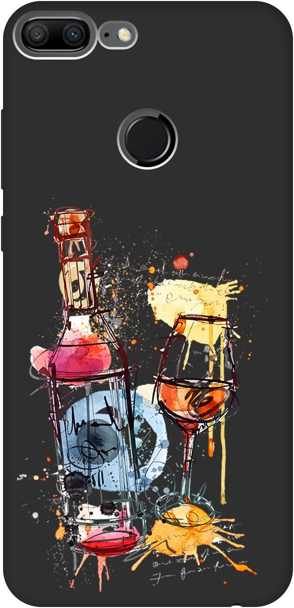 Матовый чехол на Honor 9 Lite с принтом "Aquarelle Wine" черный, Черный;голубой, 0
Матовый чехол на Honor 9 Lite с принтом "Aquarelle Wine" черный, Черный;голубой, 0