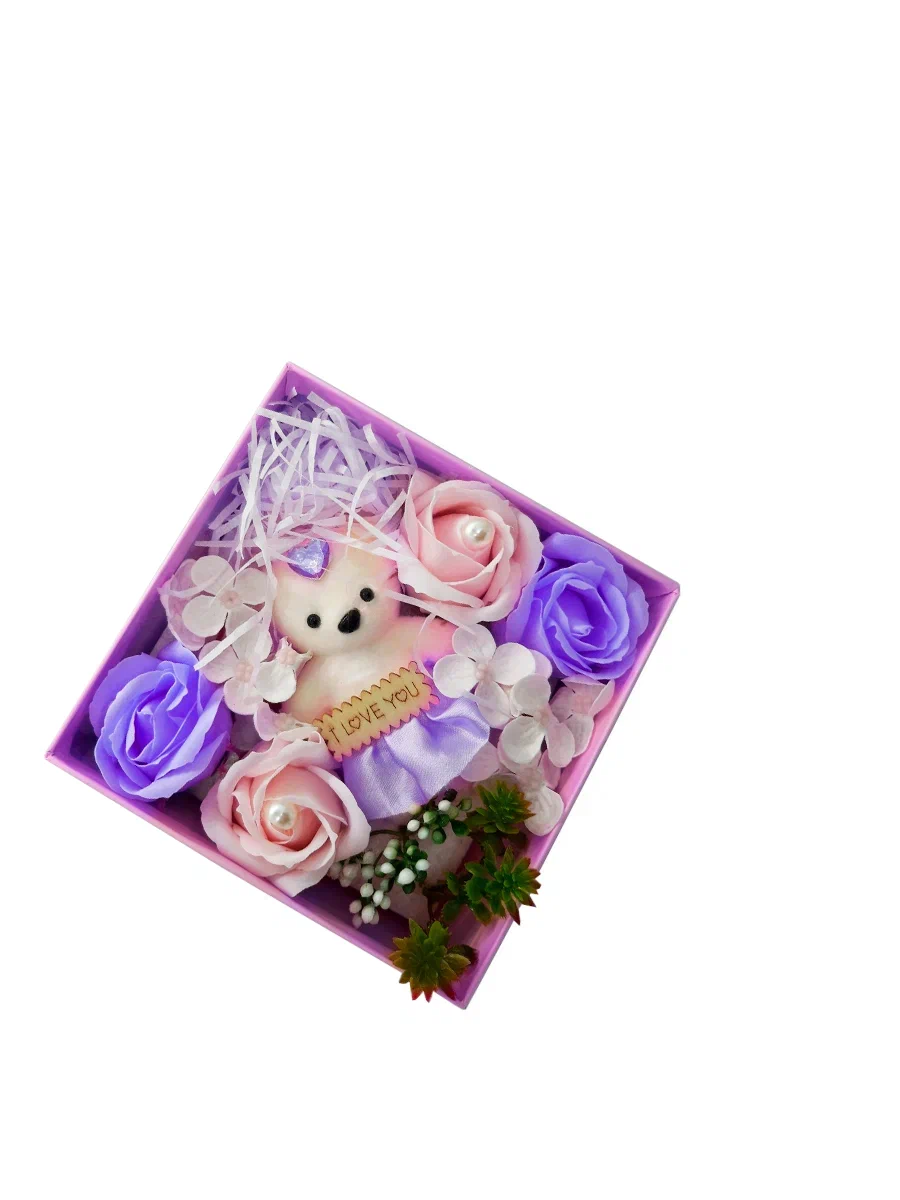 Подарочный набор Postmart "I Love You" c мыльными синими розочками 4шт, Синий, Мыло косметическое
Подарочный набор Postmart "I Love You" c мыльными синими розочками 4шт, Синий, Мыло косметическое