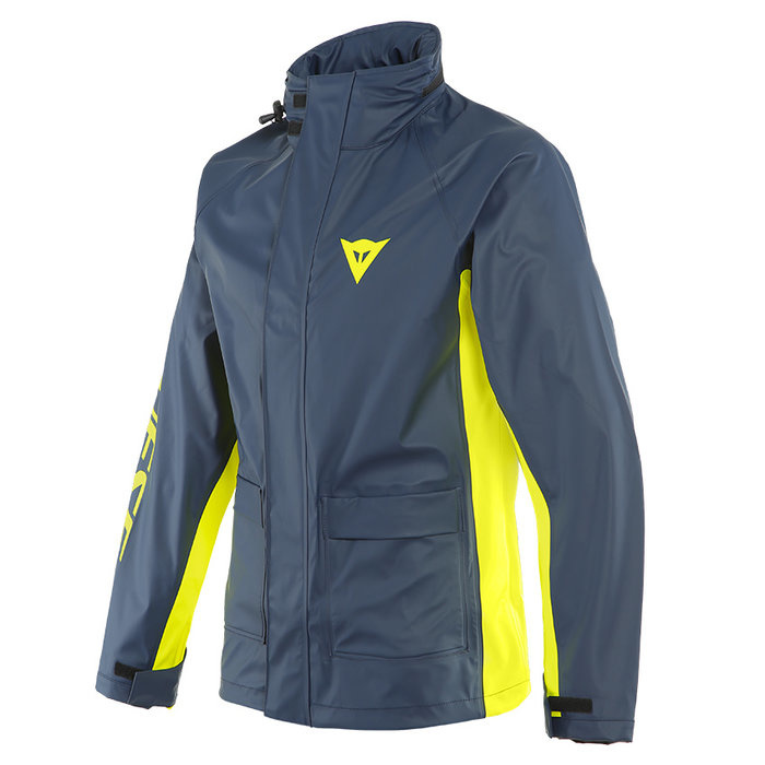 фото Куртка дождевая dainese storm 2 unisex jacket black-iris/fluo-yellow m