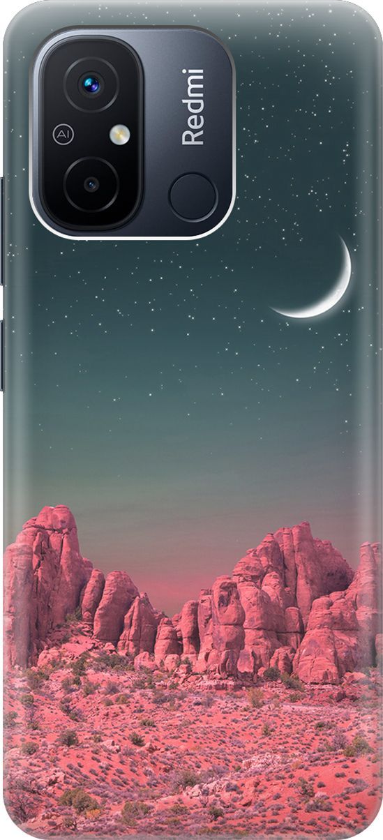 Чехол на Xiaomi Redmi 12C с принтом "Месяц над розовыми горами", Розовый;черный, 158926
Чехол на Xiaomi Redmi 12C с принтом "Месяц над розовыми горами", Розовый;черный, 158926