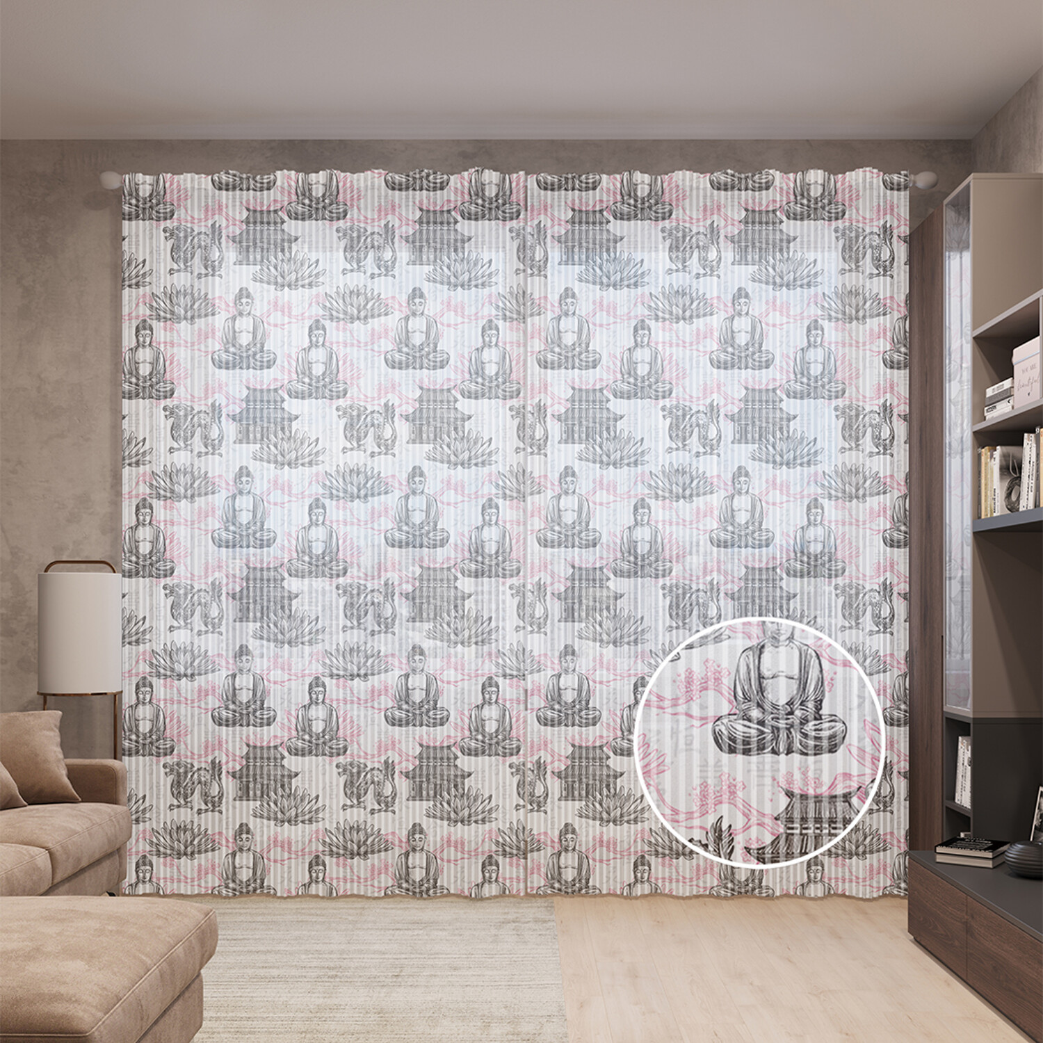 Тюль вуаль на шторной ленте с принтом JoyArty "Символы буддизма", 310х265 см, Символы буддизма
Тюль вуаль на шторной ленте с принтом JoyArty "Символы буддизма", 310х265 см, Символы буддизма