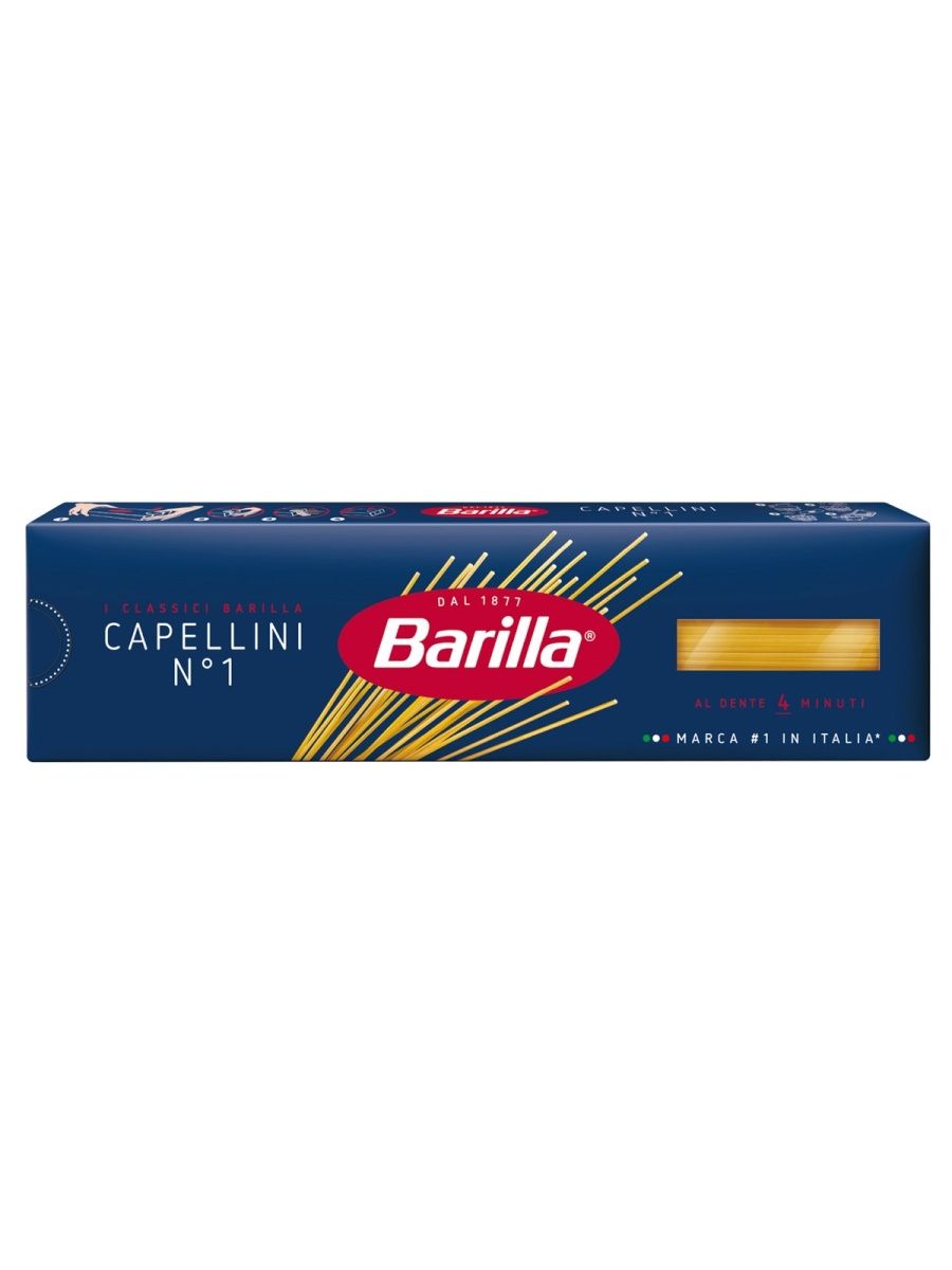 Макаронные изделия Barilla Capellini n.1 из твёрдых сортов пшеницы, 450 г х 24 шт, Barilla
Макаронные изделия Barilla Capellini n.1 из твёрдых сортов пшеницы, 450 г х 24 шт, Barilla