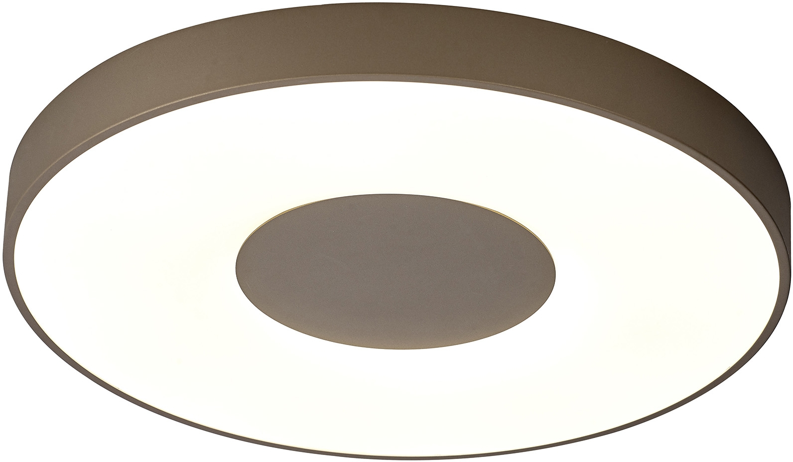 фото Потолочный светильник круглый светодиодный с пультом коричневый mantra coin 7690