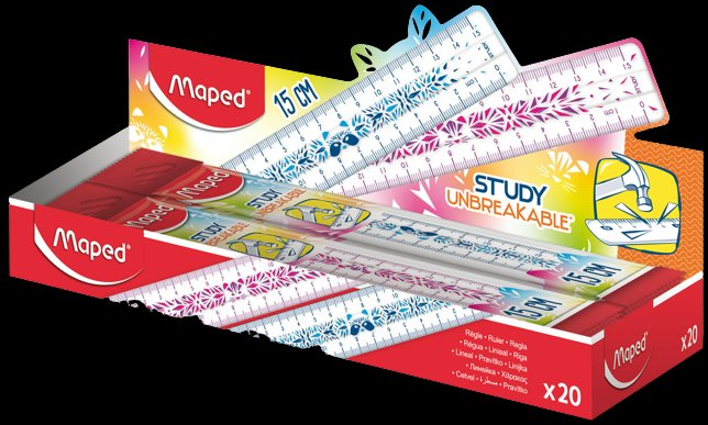 Линейка пластмассовая Maped 30см Study Unbreakable Fancy суперпрочная, Разноцветный, 1682855
Линейка пластмассовая Maped 30см Study Unbreakable Fancy суперпрочная, Разноцветный, 1682855