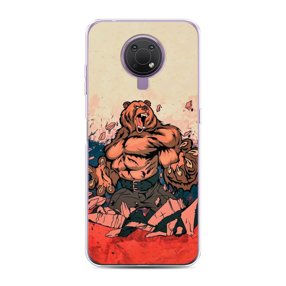Чехол Awog на Nokia G10 / Нокиа G10 "Медведь с флагом РФ", Коричневый;синий;красный, 124050-2
Чехол Awog на Nokia G10 / Нокиа G10 "Медведь с флагом РФ", Коричневый;синий;красный, 124050-2