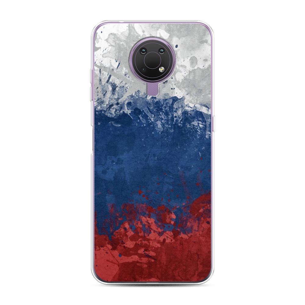 фото Чехол awog "флаг россии неровный" для nokia g10