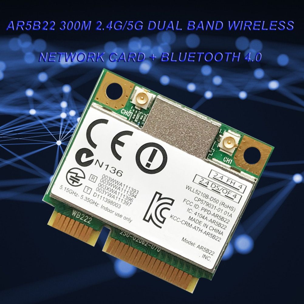 Приемник Wi-Fi NoBrand Mini PCI-e 802.11a; 802.11b; 802.11g; 802.11n, Зеленый;белый
Приемник Wi-Fi NoBrand Mini PCI-e 802.11a; 802.11b; 802.11g; 802.11n, Зеленый;белый