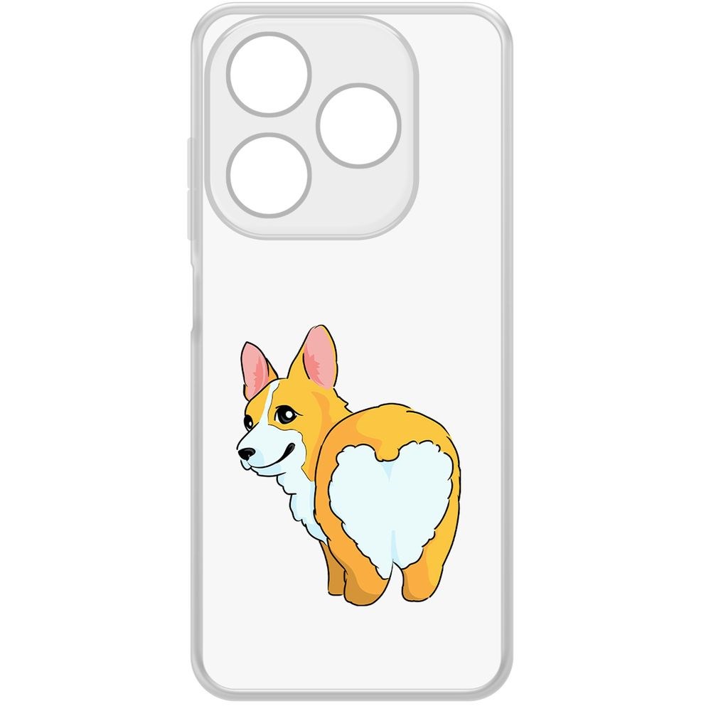 Чехол-накладка Krutoff Clear Case Рисованный корги вид 2 для TECNO Spark 20, Прозрачный
Чехол-накладка Krutoff Clear Case Рисованный корги вид 2 для TECNO Spark 20, Прозрачный