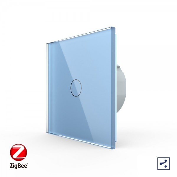 Сенс. проходной выкл. Livolo ZigBee (Wi-Fi) 1 кл. 1 пост Синий VL-C701SZ-19 Ливолотач, Сенсорный проходной выключатель Livolo ZigBee (Wi-Fi) 1 клавиша 1 пост Синий
Сенс. проходной выкл. Livolo ZigBee (Wi-Fi) 1 кл. 1 пост Синий VL-C701SZ-19 Ливолотач, Сенсорный проходной выключатель Livolo ZigBee (Wi-Fi) 1 клавиша 1 пост Синий