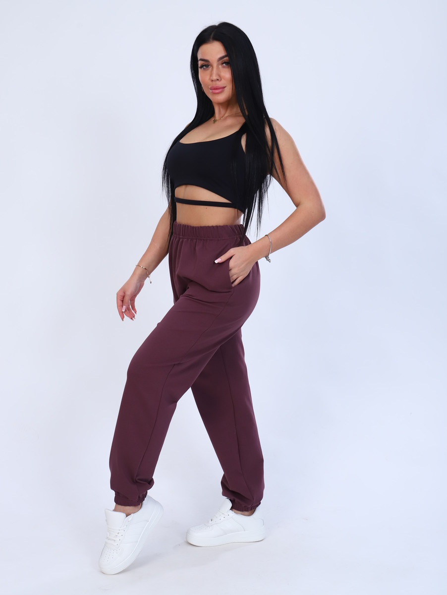 Спортивные брюки женские New Life jersey 702/4-од/лиловый бордовые 50 RU, 702/4-од/лиловый
Спортивные брюки женские New Life jersey 702/4-од/лиловый бордовые 50 RU, 702/4-од/лиловый
