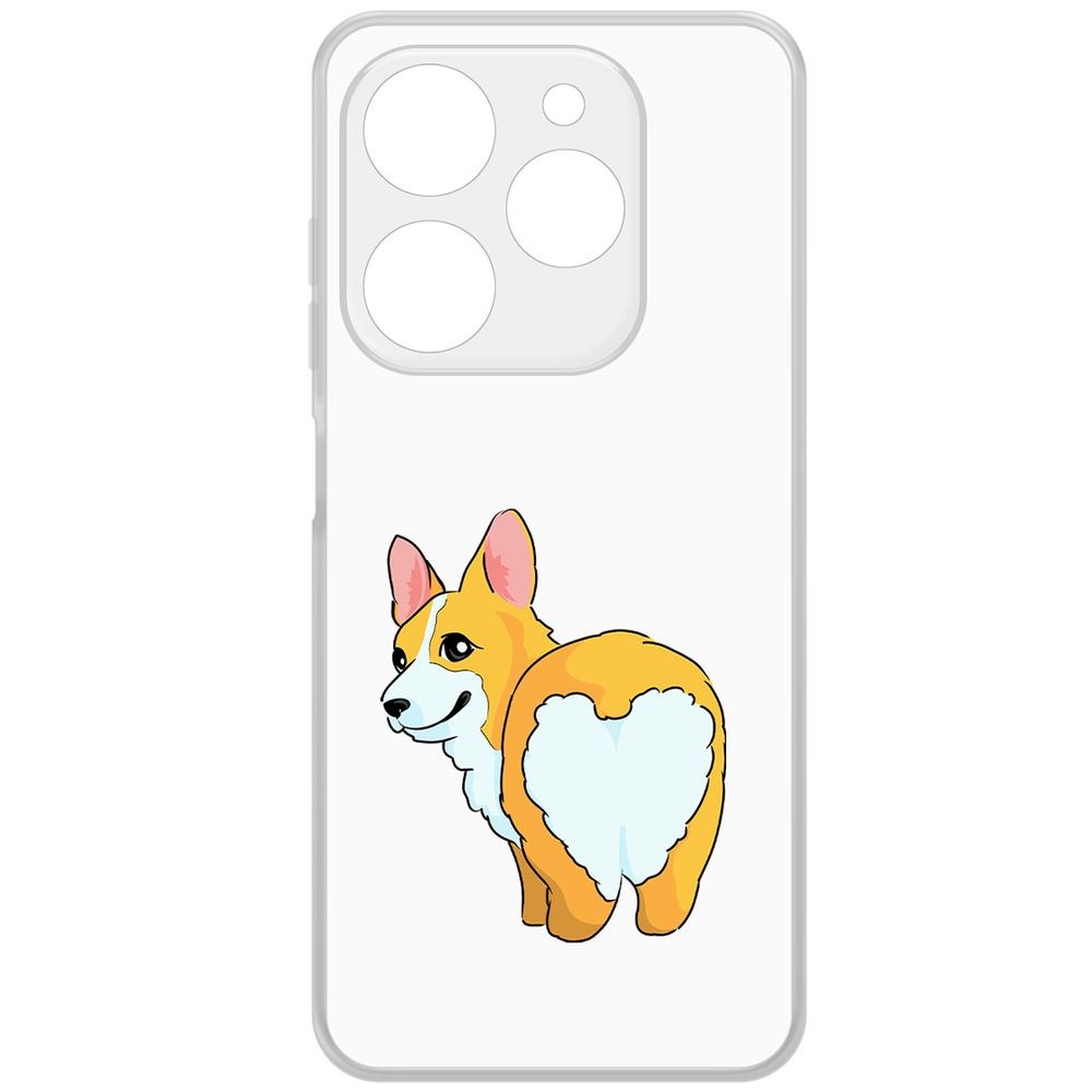 Чехол-накладка Krutoff Clear Case Рисованный корги вид 2 для TECNO Spark 20С, Прозрачный
Чехол-накладка Krutoff Clear Case Рисованный корги вид 2 для TECNO Spark 20С, Прозрачный
