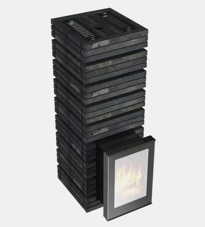 фото Дровяная банная печь grill'd shaman long (2 каменки)