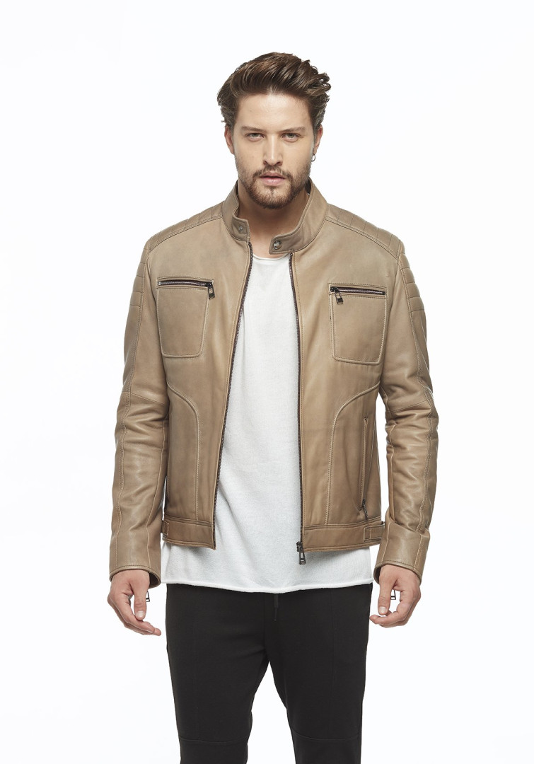 Кожаная куртка мужская Hodore H35-5083L бежевая M (товары доставляются из-за рубежа), H35-5083L
Кожаная куртка мужская Hodore H35-5083L бежевая M (товары доставляются из-за рубежа), H35-5083L